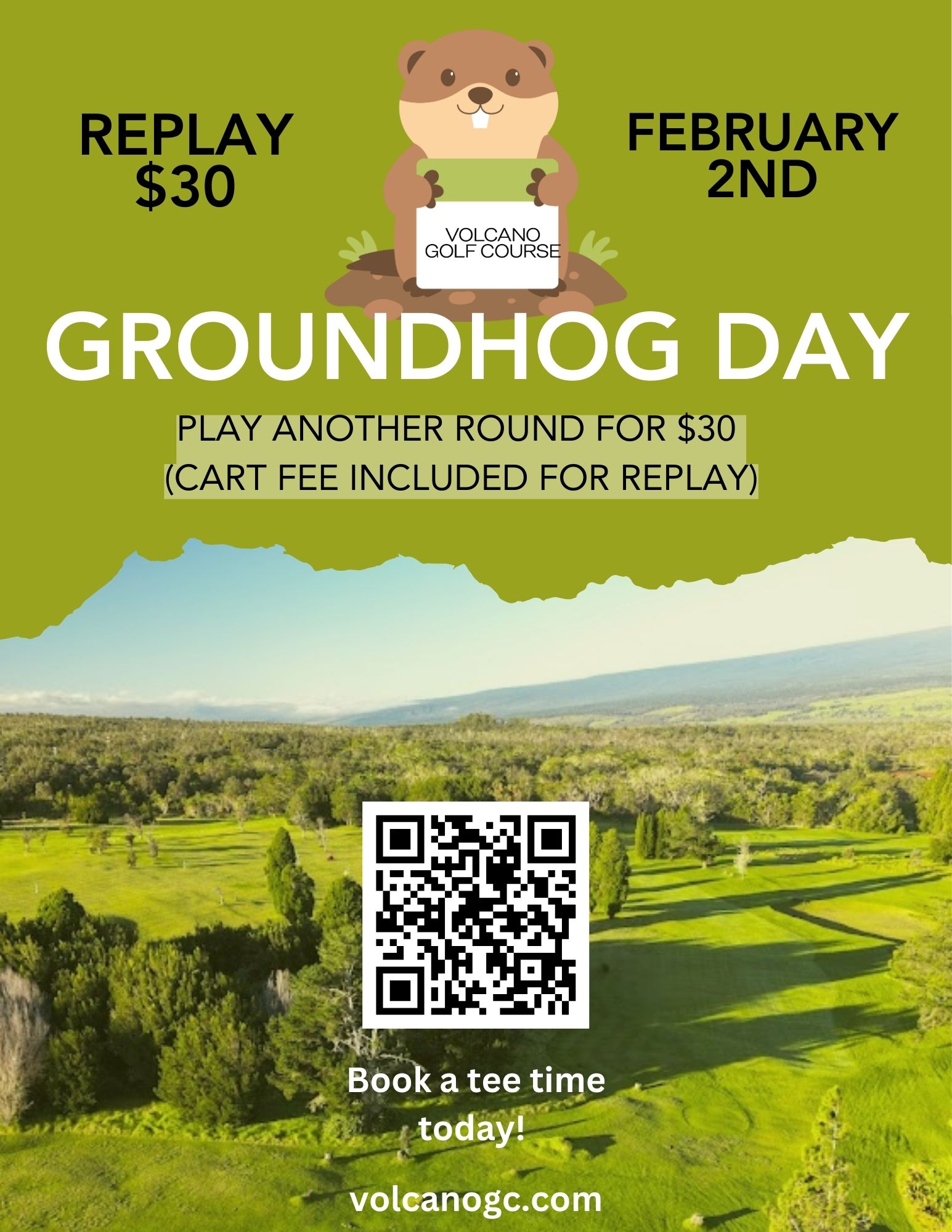 Groundhogs Day- Replay $30 including cart