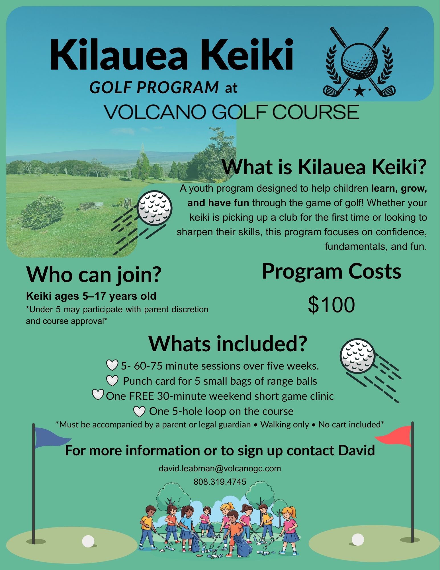 Kilauea Keiki Golf Program [2026]