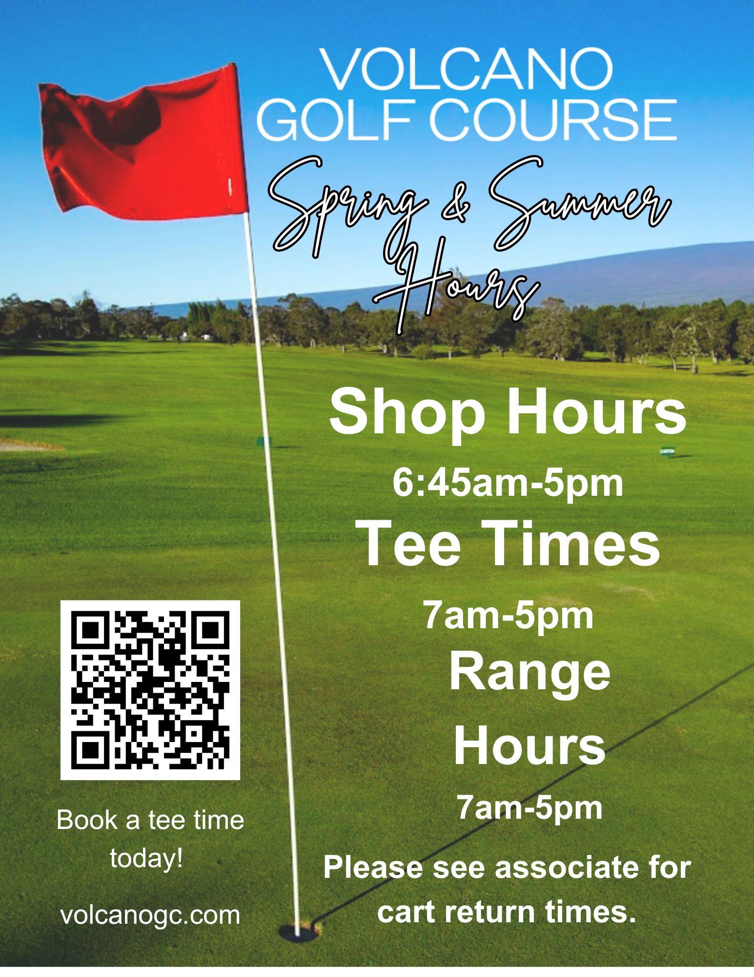 Shop Hours - Summer [2026 updated]