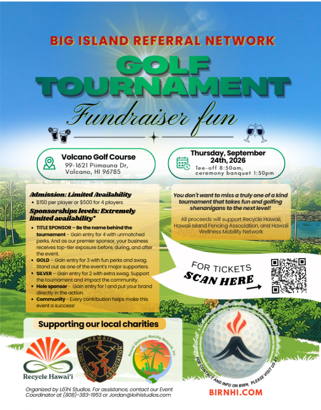 Fundraiser Fun Golf Tournament September 24